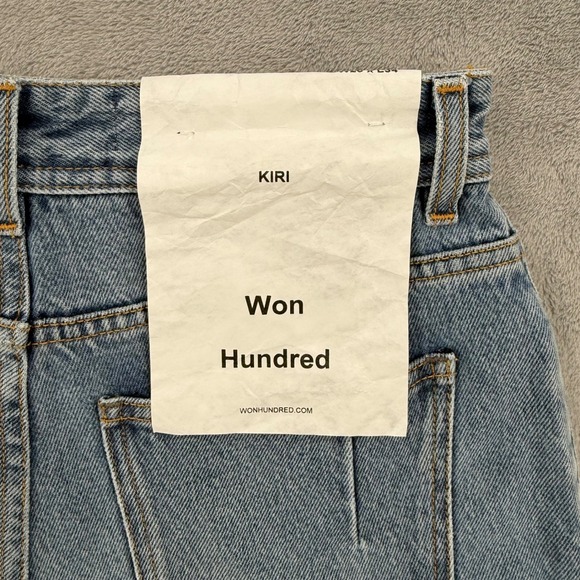Won Hundred Kiri Wash 4 Denim Jeans Light Wash Wide Leg Made in Italy W28 L34 - Picture 14 of 16